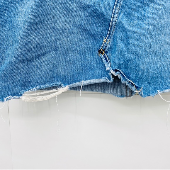 Free People We The Free Hallie Denim Jean Skirt 31 - Picture 4 of 10